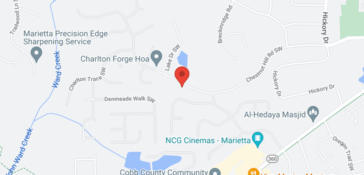 map of 855 Chestnut Hill Road S